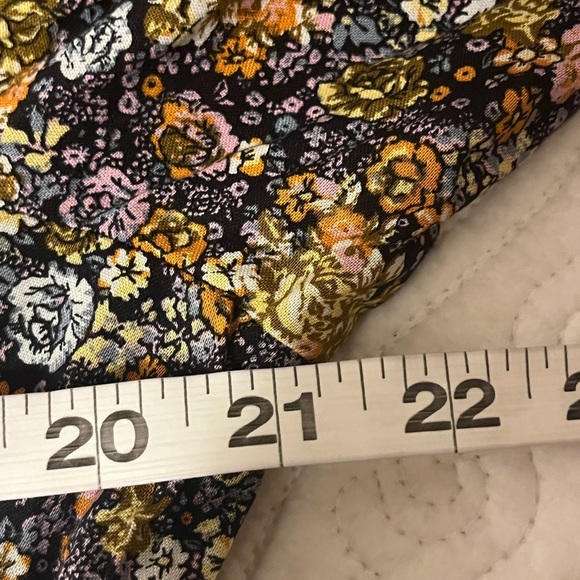 NWT Universal Threads ruffle hi neck balloon Long sleeve floral maxi, size M - Picture 11 of 13